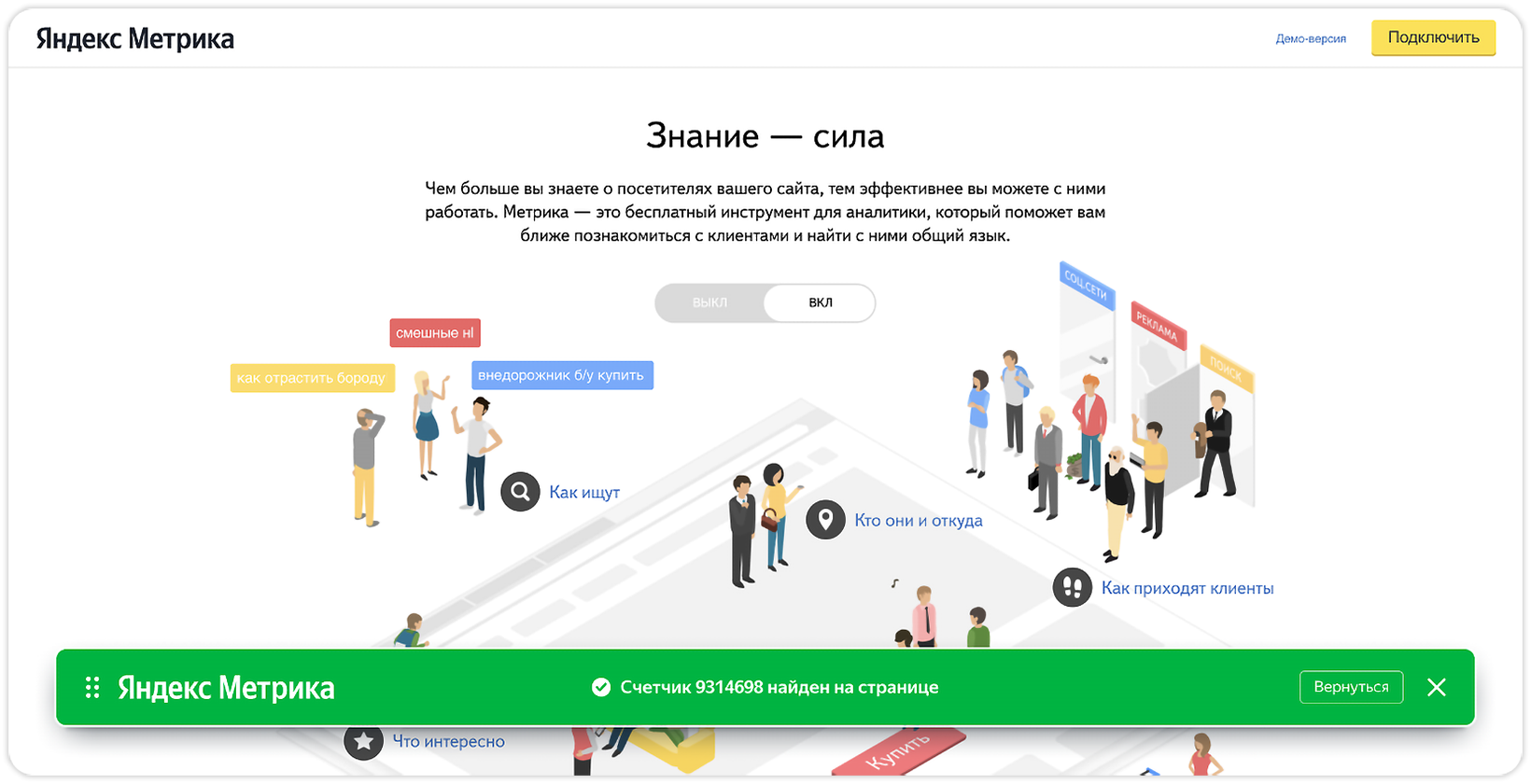 Новые инструменты Метрики для проверки и мониторинга работы счетчика — Новости рекламных технологий Яндекса2