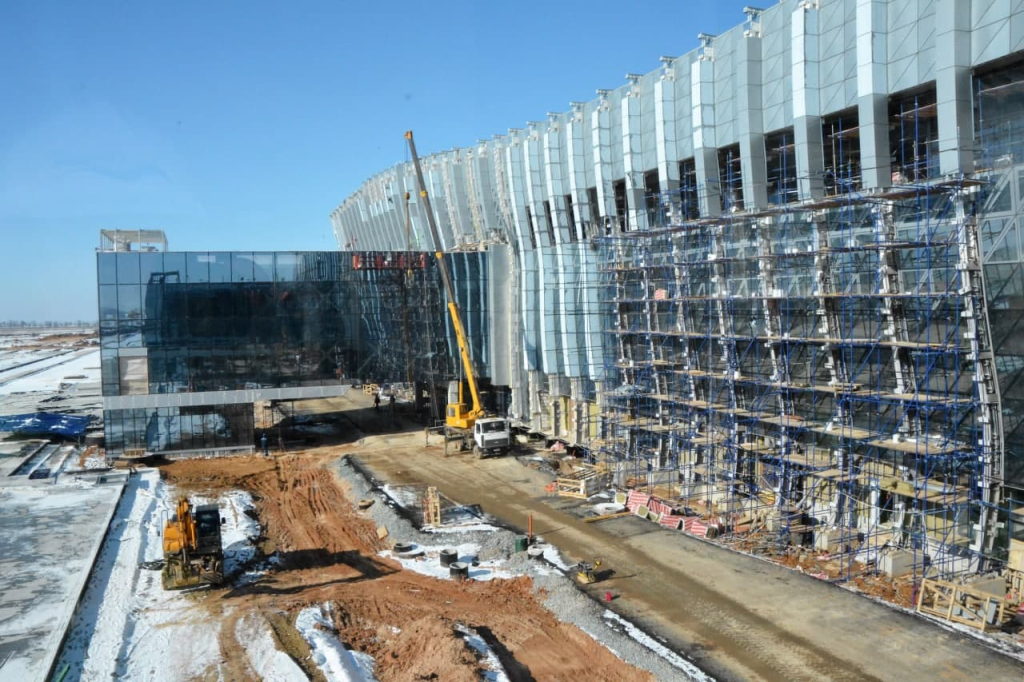Строительство нового аэровокзального комплекса. Фото: Гала Амарандо3