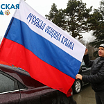 В Крыму прошёл масштабный автопробег в поддержку президента и армии - фото8