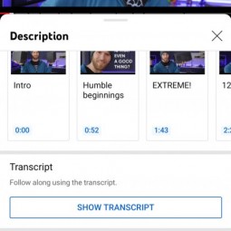 Youtube добавляет транскрипцию для Android2